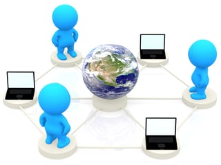 3D people and computers networking around the world - isolated over white.jpeg