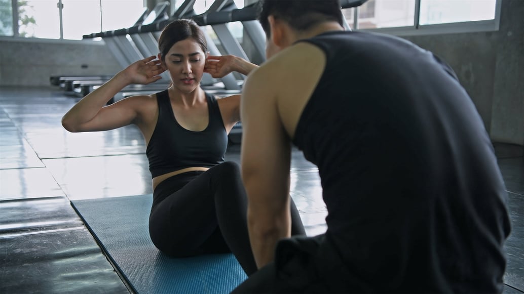 Woman working out