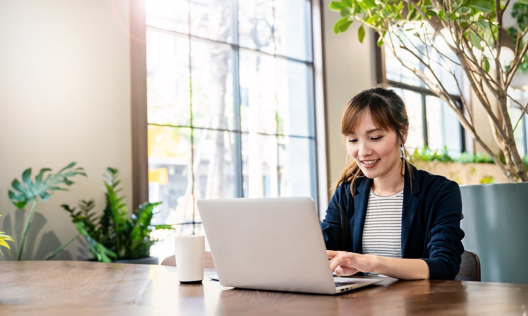 woman at computer