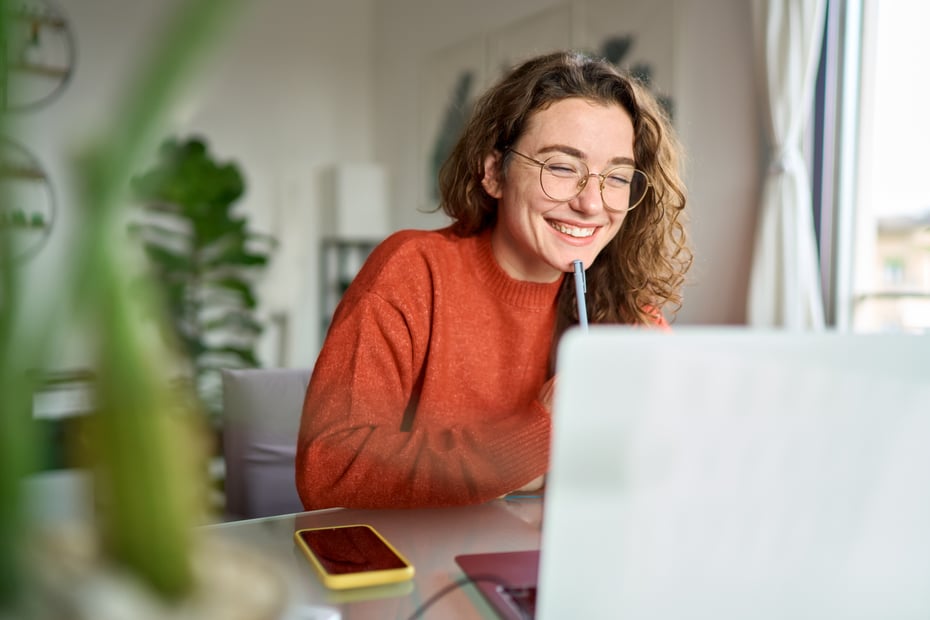 Women working remotely