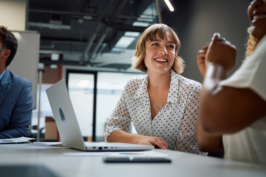 women in an office
